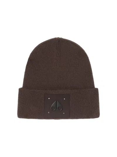 Moose Knuckles Men's Neige Wool Beanie In Brown