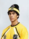 Moose Knuckles Men's Nhl X  Bruins Beanie In Black