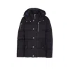 Moose Knuckles Quilted Hooded Jackets Removable Hood In Black