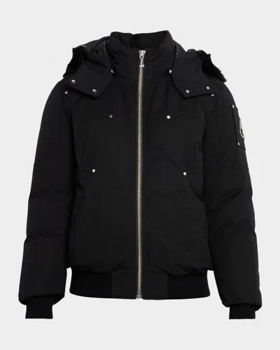 MOOSE KNUCKLES MEN'S ORIGINAL BALLIST SHEARLING TRIM BOMBER JACKET