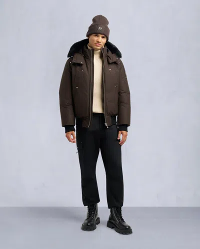 Moose Knuckles Men's Original Ballistic Neoshear Bomber Jacket In Black