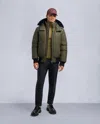 Moose Knuckles Men's Original Ballistic Neoshear Bomber Jacket In Green