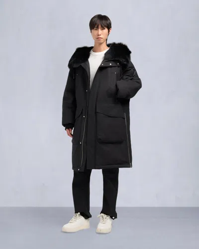 Moose Knuckles Men's Original Dawson Shearling Parka In Black