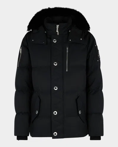 MOOSE KNUCKLES MEN'S ORIGINAL SHEARLING TRIM 3Q JACKET