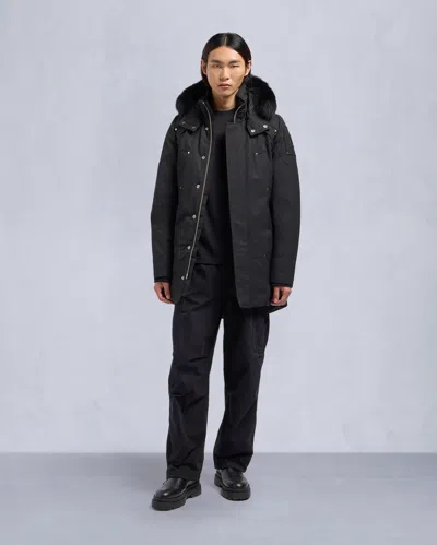 Moose Knuckles Men's Original Stirling Parka Fur In Black