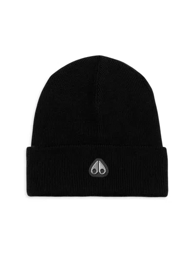 Moose Knuckles Men's Parnis Wool Beanie In Black