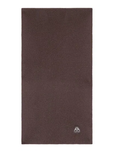 Moose Knuckles Men's Parnis Wool Scarf In Brown