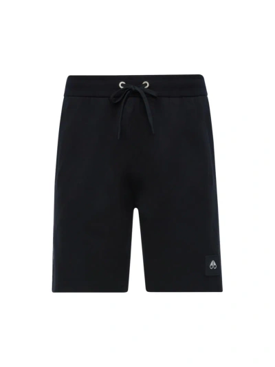 Moose Knuckles Men's Perido Cotton Shorts In Black