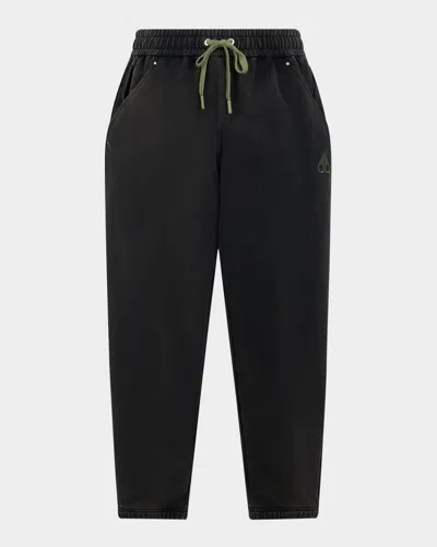 Moose Knuckles Men's Plateau Sweatpants In Black