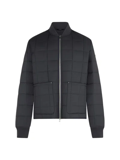 Moose Knuckles Men's Shell Jackets Walker Liner Quilted Puffer Bomber Jacket In Black