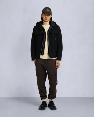 Moose Knuckles Men's Snowdon Shirt Jacket In Black