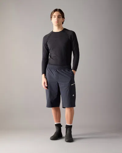 Moose Knuckles Men's Top Flight Cargo Shorts In Black