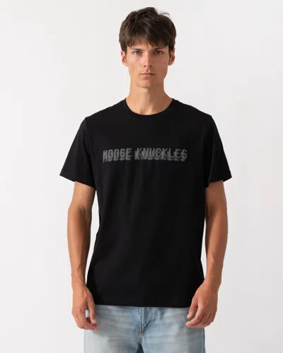Moose Knuckles Mens Shadow Logo T-shirt In Black