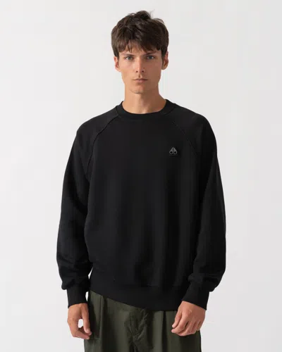 Moose Knuckles Mens Yul Crewneck Sweatshirt In Black 292