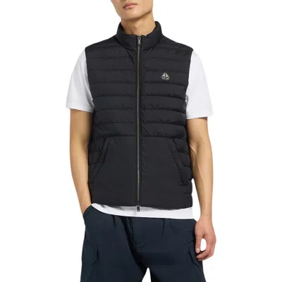 Moose Knuckles Mentana Air Down Puffer Vest In Black