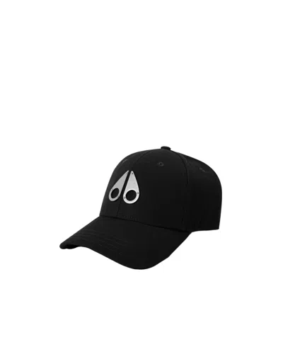 Moose Knuckles Metalaccent Baseball Cap In White