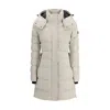 Moose Knuckles Quilted Padded Single-breasted Coat In Neutral