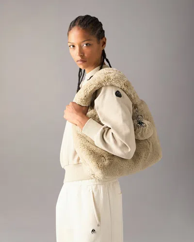 Moose Knuckles Mini Bunny Tote In Alabaster