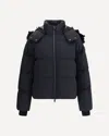 Moose Knuckles Quilted Jacket Removable Hood In Black