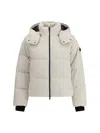 Moose Knuckles Misti Hooded Puffer Jacket In Neutral