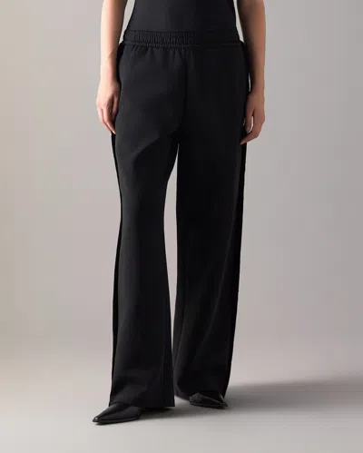 Moose Knuckles Mixed Media Bunny Pants In Black
