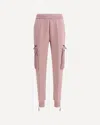 Moose Knuckles Mixmedia Joggers In Pink