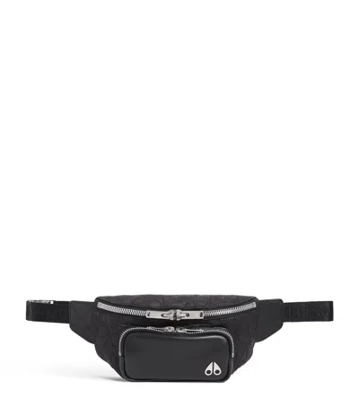 Moose Knuckles Monogram Cross-body Bag In Black