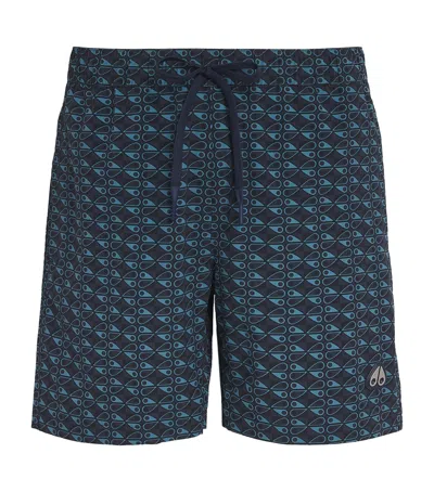 MOOSE KNUCKLES MONOGRAM SWIM SHORTS