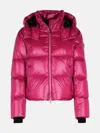 Moose Knuckles 'moonstone' Fuchsia Nylon Down Jacket In Fuchsia