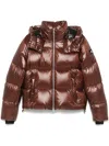 Moose Knuckles Moonstone Nylon Down Jacket In Brown