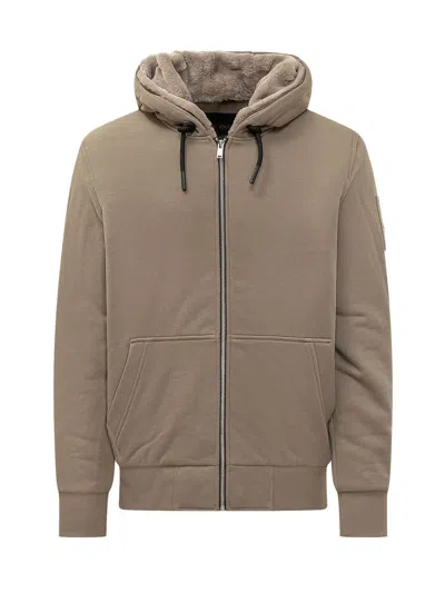 Moose Knuckles Moose Classic Bunny Sweatshirt In Brown