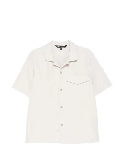 Moose Knuckles Charlesbourg Short-sleeve Shirt In White