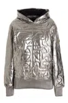 Moose Knuckles Metallic Quilted Hoodie Sleeve Pocket