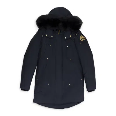 Moose Knuckles Navy / Black Stag Lake Parka In Blue