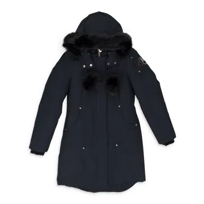 Moose Knuckles Navy / Black Stirling Parka In Blue