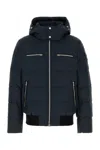 Moose Knuckles Cloud Detachable-hood Shell-down Jacket Navy In Blue