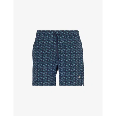 MOOSE KNUCKLES HIDE AND SWIM GRAPHIC-PRINT SWIM SHORTS