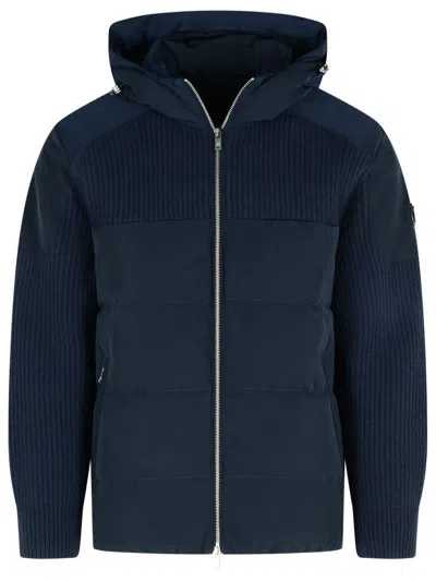 MOOSE KNUCKLES MOOSE KNUCKLES NAVY WOOL JACKET