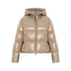 Moose Knuckles Detachable Hood Shiny Shell Down Jacket Clothing In Brown
