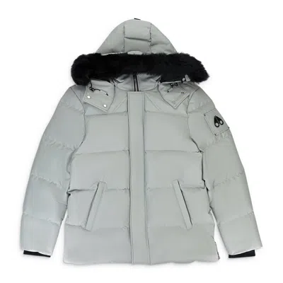 Moose Knuckles Nwt  Cloud 3q Neoshear Shadow W/blk Sh Parka Size Xl $1150 In Gray