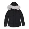Moose Knuckles Nwt  W Cloud 3q F Blk W/nat Puffer Jacket Size S $1150 In Black