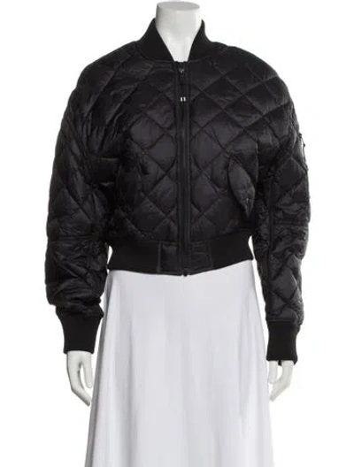 Pre-owned Moose Knuckles Nylon Down Jacket In Black