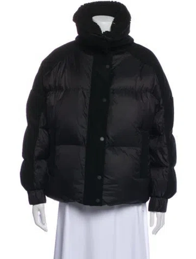 Pre-owned Moose Knuckles Nylon Down Jacket In Black