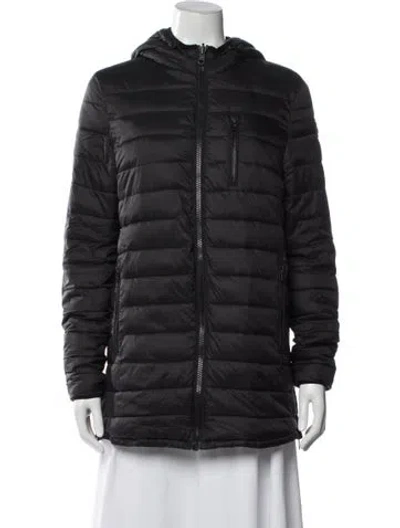 Pre-owned Moose Knuckles Nylon Down Jacket In Black