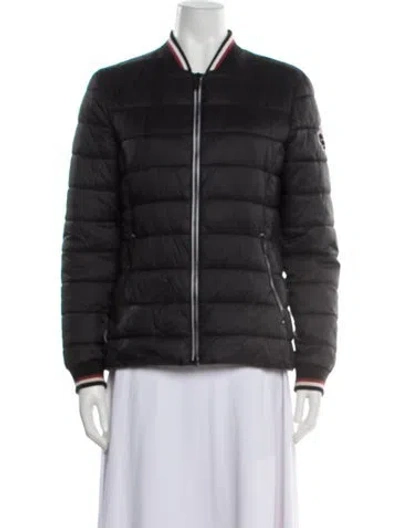 Pre-owned Moose Knuckles Nylon Down Jacket In Gray
