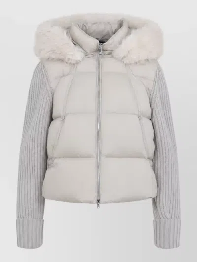 Moose Knuckles Nylon Hooded Parka Coat In Multi