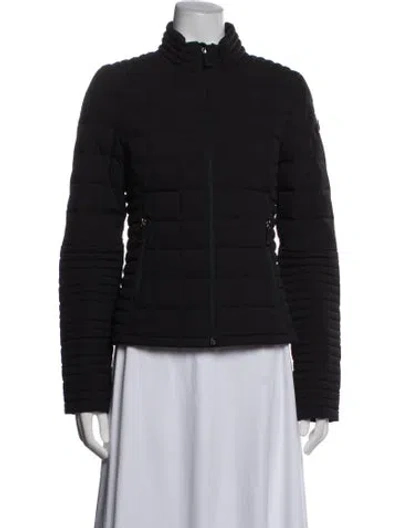 Pre-owned Moose Knuckles Nylon Jacket In Black