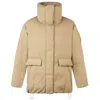 Moose Knuckles Katla Sand-coloured Quilted Down Jacket In Beige