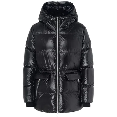 Moose Knuckles Nylon Jackets & Women's Coat In Black