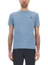 Moose Knuckles Round Neck Short Sleeves Washed Effect T-shirt